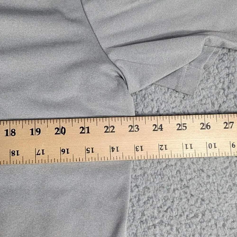 RLX Ralph Lauren Polo Shirt Mens Large Gray Performance Golf Activewear Logo
